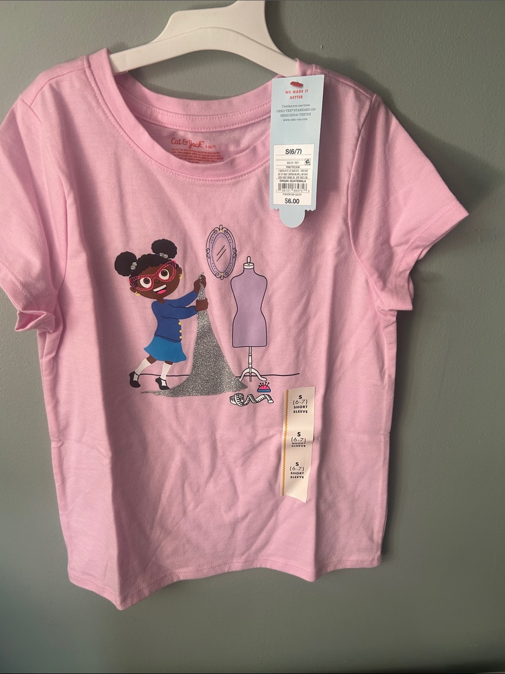 Cat & Jack Pink Graphic Fashion Play Tee